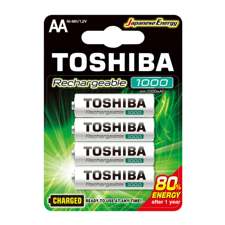 TOSHIBA punjive baterije AA Ni-MH — 1,2 V, 1000 mAh, 4 kom