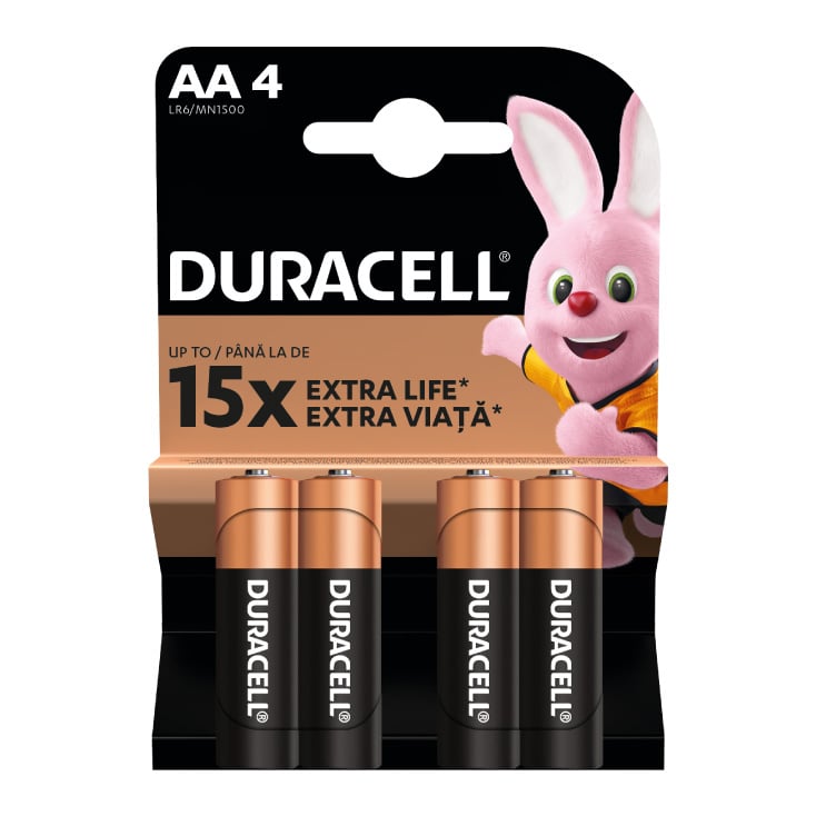 DURACELL Baterija alkalne AA — 1.5 V