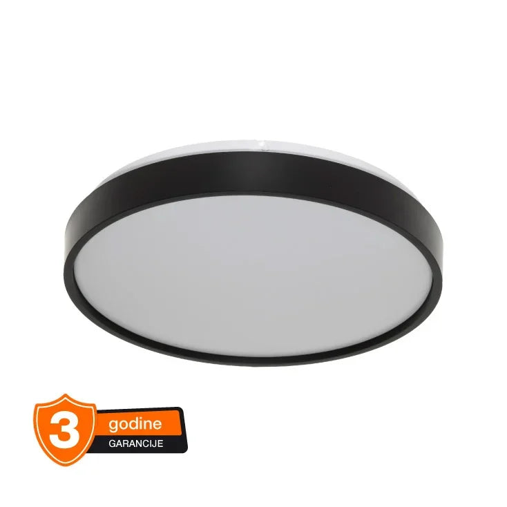 OSRAM LED plafonjera Ø320 — 18W, 6500K, senzor, crna