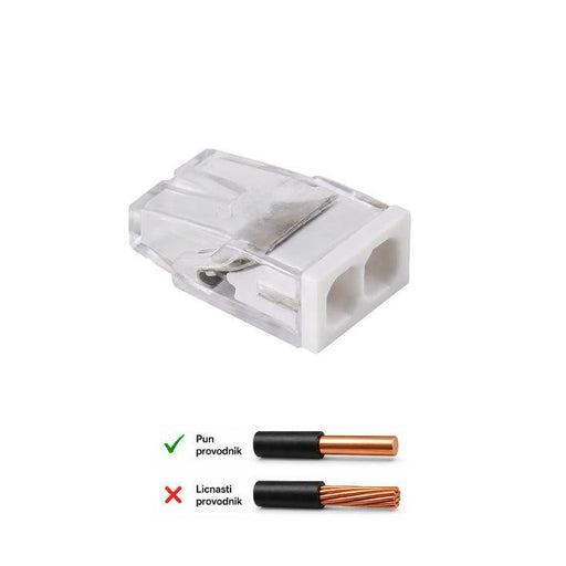 Ubodna klemna 2P, 450V/24A, 0.5-2.5mm2