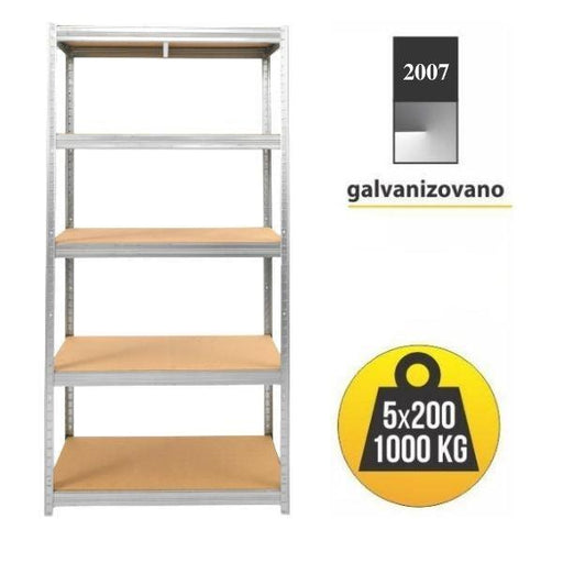 Polica metal medijapan 180x90x30cm 5x200kg