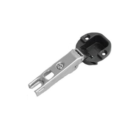 Šarka za staklo D35 Clip-On Soft Close, sa podloškom H0 i poklopcem – hrom