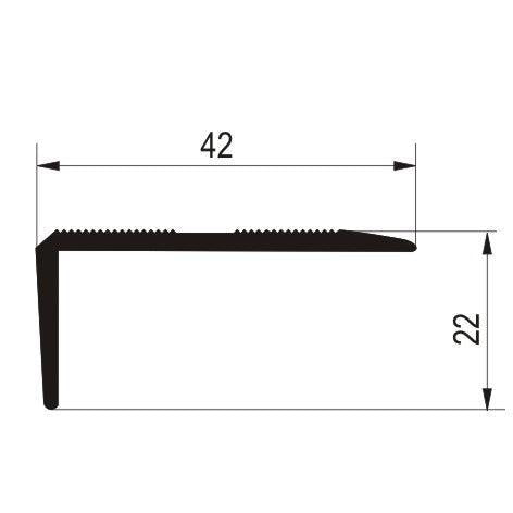 Aluminijumski stepenišni profil LST 2847
