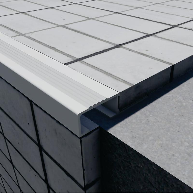 Aluminijumski stepenišni reljefni profil 330 H=10mm