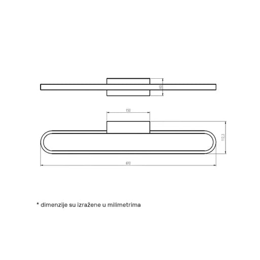 Zidna LED lampa 10W