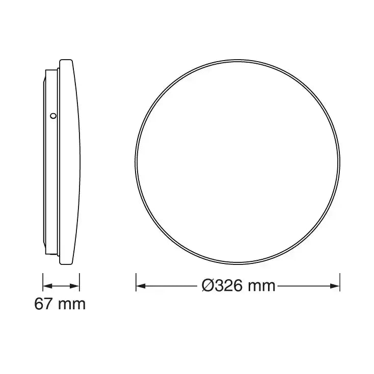 OSRAM LED plafonjera sa senzorom — 18W, 4000K, IP20