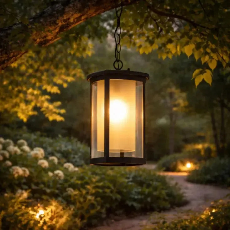 Viseća lampa - fenjer 1xE27 IP33 crni