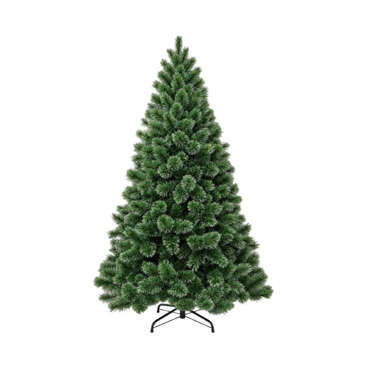 Veštačka jelka 150 cm — zelena, PVC, metalno postolje