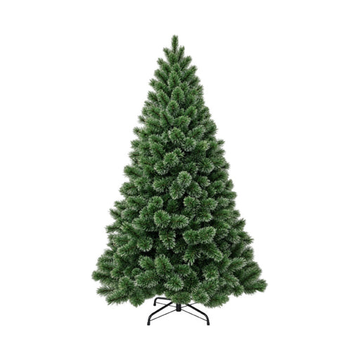 Veštačka jelka 150 cm — zelena, PVC, metalno postolje