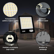 PROSTO LED reflektor 30W promenljiva boja svetla