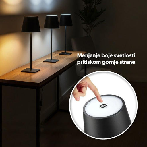 PROSTO stona punjiva LED lampa CCT 1200mAh