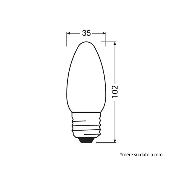LED sijalica B75 2700K 7W E27 OSRAM