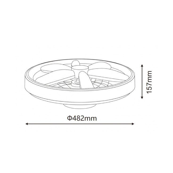 LED plafonjera sa ventilatorom