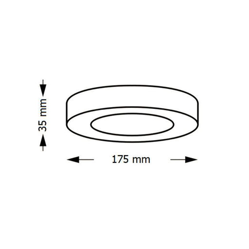LED plafonjera 12W, promenljiva boja svetla