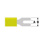 Viljuškasta stopica (AMP) — 4.3 mm