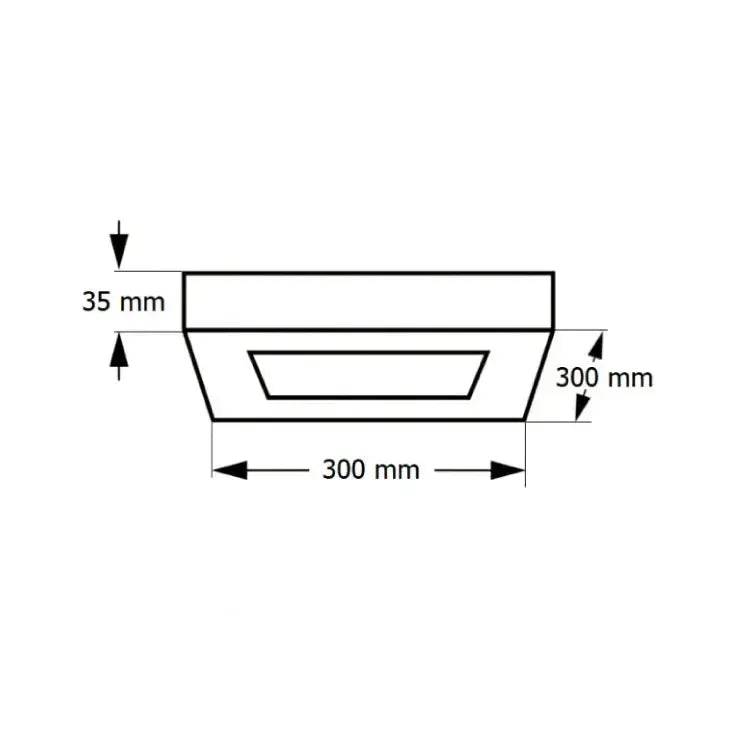 Crna LED plafonjera 24W, promen. boja svetla IP20