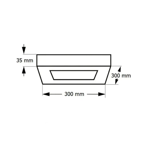 Crna LED plafonjera 24W, promen. boja svetla IP20