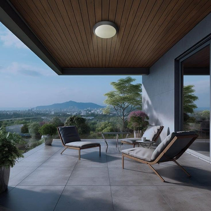 BRAYTRON tamno siva plafonjera 1xE27 sa senzorom