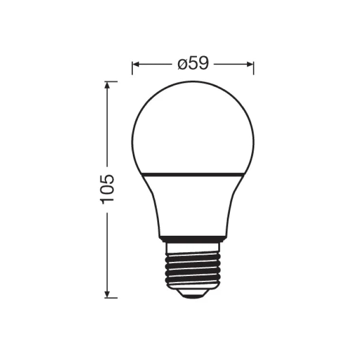 OSRAM LED sijalica A60 od reciklirane plastike — 8 W, 3000K, E27