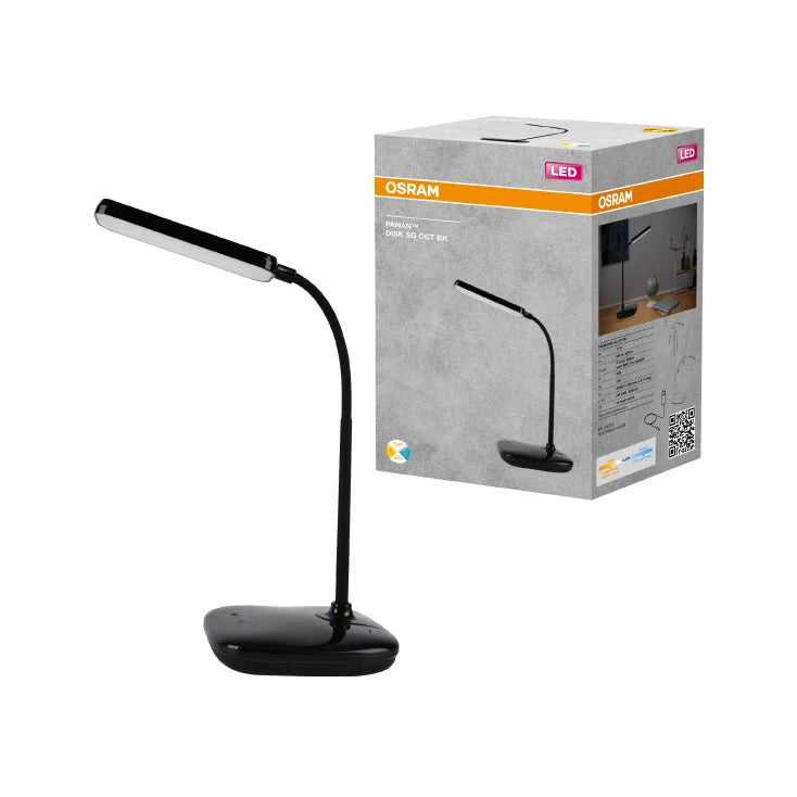 OSRAM stona LED lampa sa touch podešavanjem — 12 W, CCT, USB, crna