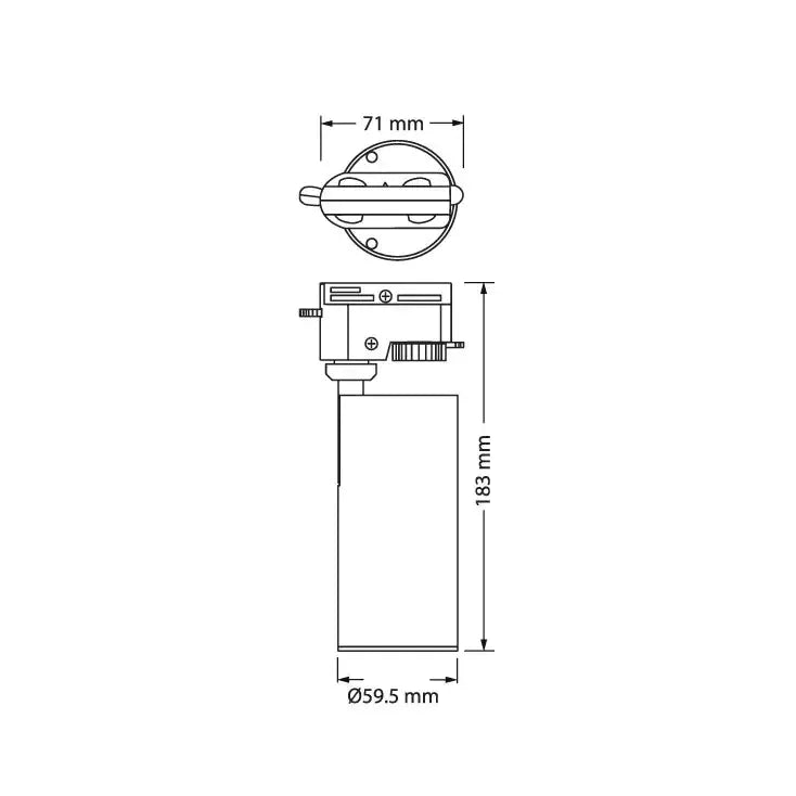 OSRAM TWO TONE c-b monofazni šinski reflektor 6W
