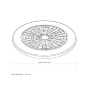 LED plafonjera sa ventilatorom