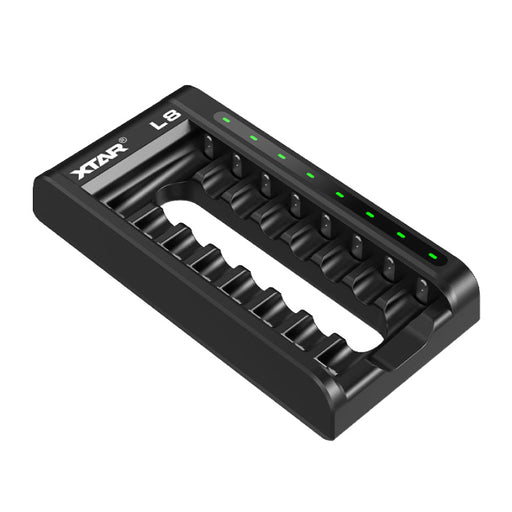 XTAR XTL8 USB punjač za AA/AAA akumulatore — 8 kanala, Li-ion i Ni-MH