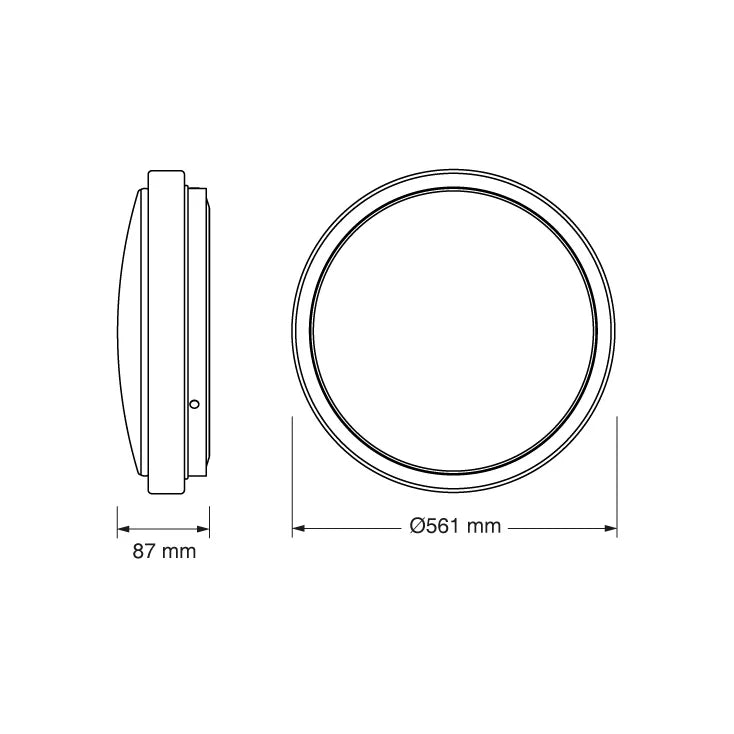 OSRAM LED plafonjera Ø561 — 72W, 4000K, glatki difuzor