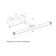 Zidna LED lampa 9W