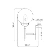 Zidna lampa 1xE14