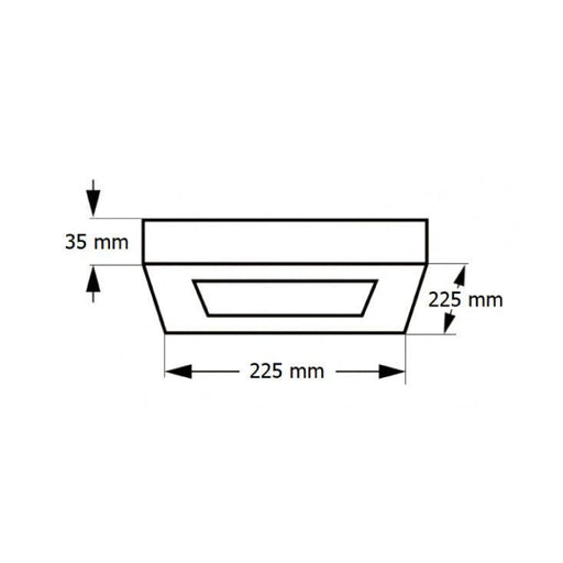 LED plafonjera 18W, promenljiva boja svetla