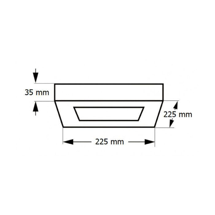 LED plafonjera 18W, promenljiva boja svetla