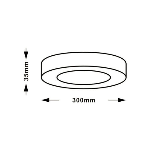 LED plafonjera 24W, promenljiva boja svetla
