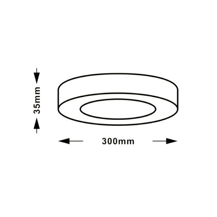LED plafonjera 24W, promenljiva boja svetla