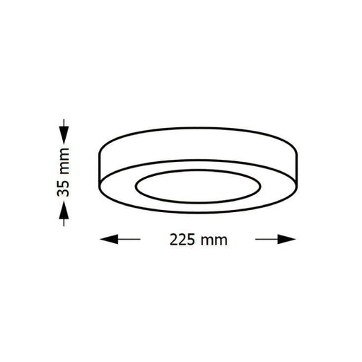LED plafonjera 18W, promenljiva boja svetla