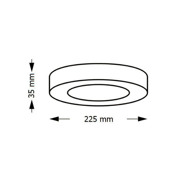 LED plafonjera 18W, promenljiva boja svetla