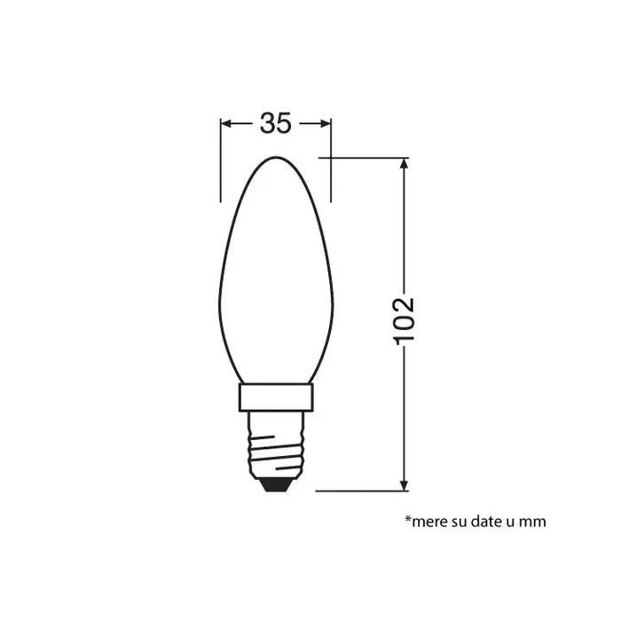 LED sijalica B25 4000K 2.8W E14 OSRAM