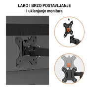 Stoni nosač za monitor 15" do 32", 8kg