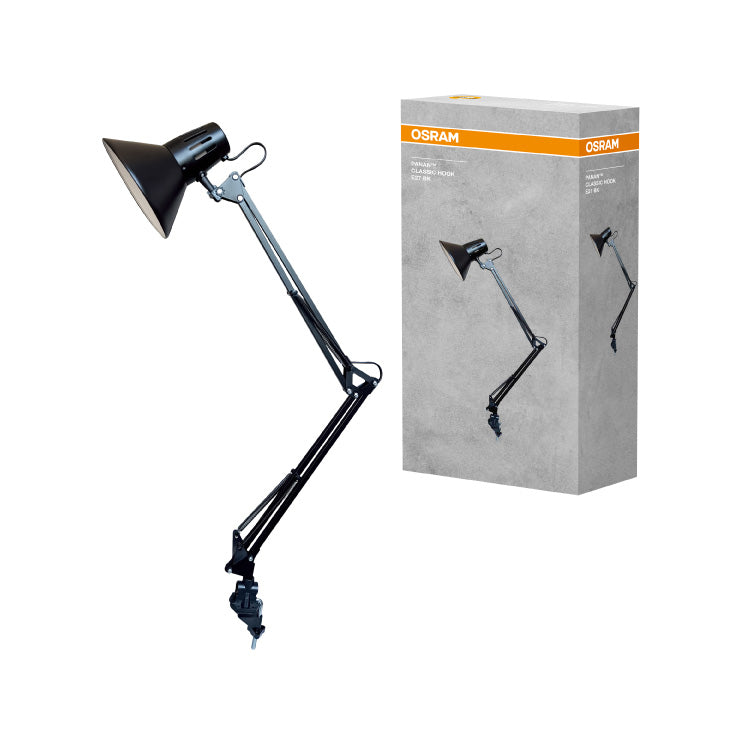 OSRAM stona lampa PANAN Classic Hook — E27, crna