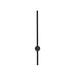 Crna zidna LED lampa 12W 3000K IP20