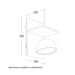 Zidna lampa 7W 3000K crna dimabilna