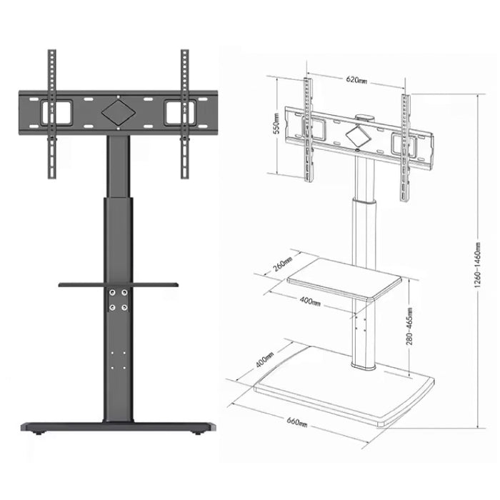 Podni pokretni TV nosač 32" do 75"