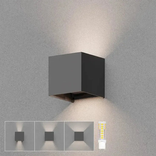 BRAYTRON zidna lampa 1xG9 tamno siva