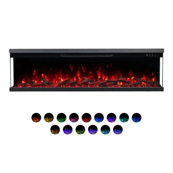 PROSTO smart elekt. panorama 50" 3u1 kamin 1800W