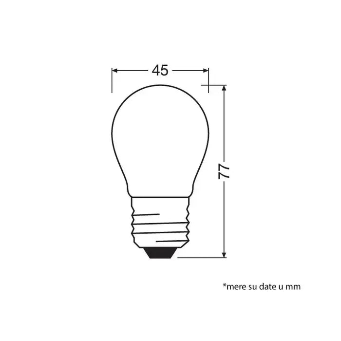 LED sijalica P25 3000K 2.5W E27 OSRAM