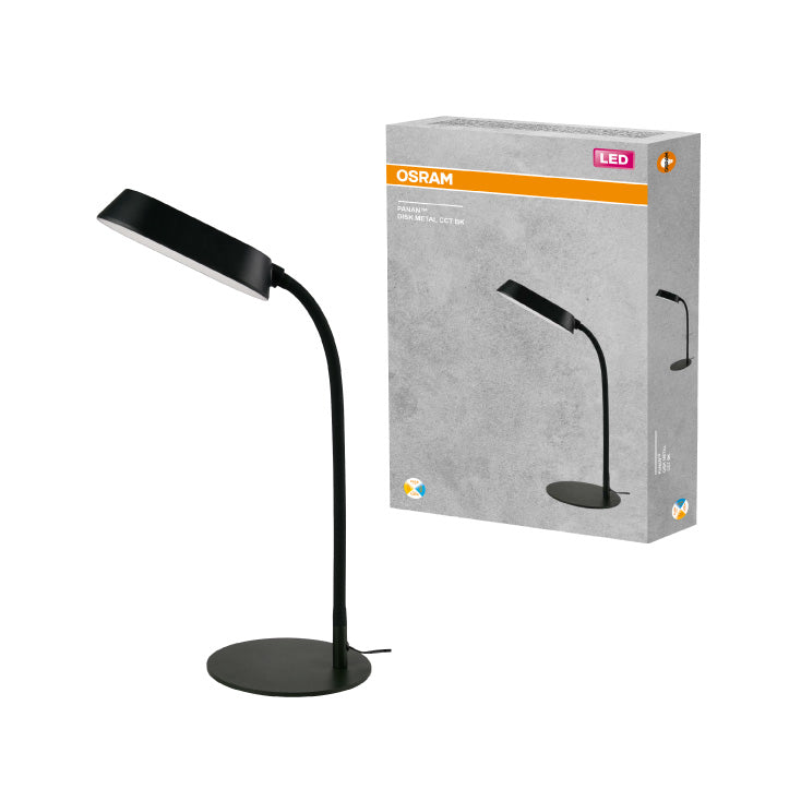 OSRAM stona LED lampa sa USB punjenjem — 10 W, 3000–6500 K, crna