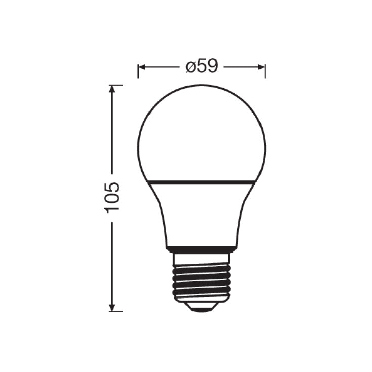 OSRAM LED sijalica A60 od reciklirane plastike — 8 W, 4000K, E27