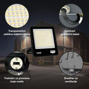 PROSTO LED reflektor 100W promenljiva boja svetla