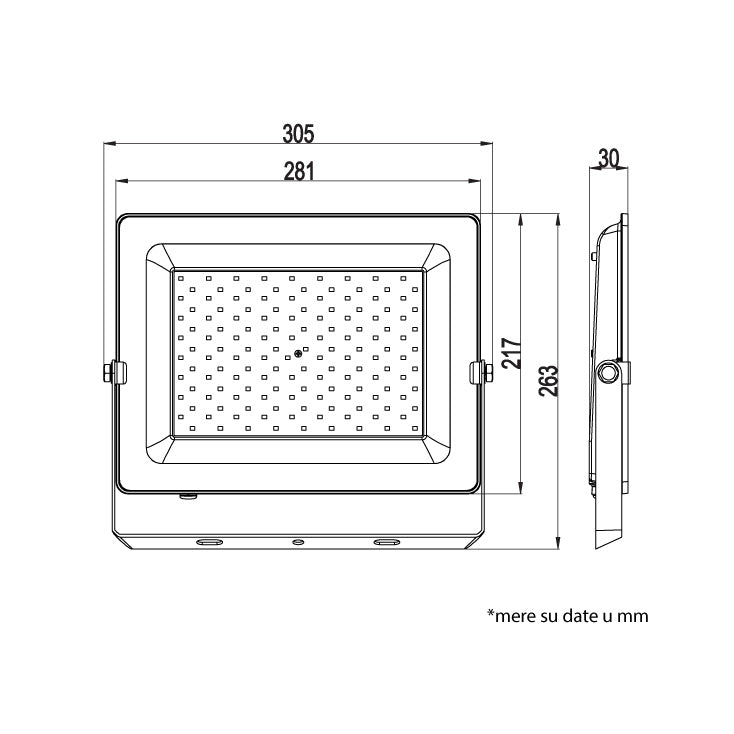 LED reflektor — 150 W, 6500K, 12.800 lm