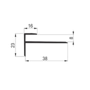 Aluminijumski stepenišni profil LST 2907/8